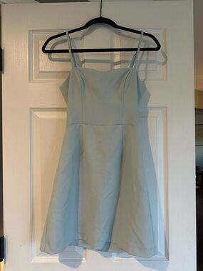 French Connection Pale Blue Spaghetti Strap Skater Dress